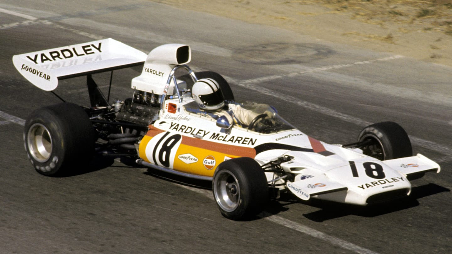 Denny Hulme (NZL) McLaren M19C used his CanAm knowledge of the circuit to qualify second and finish