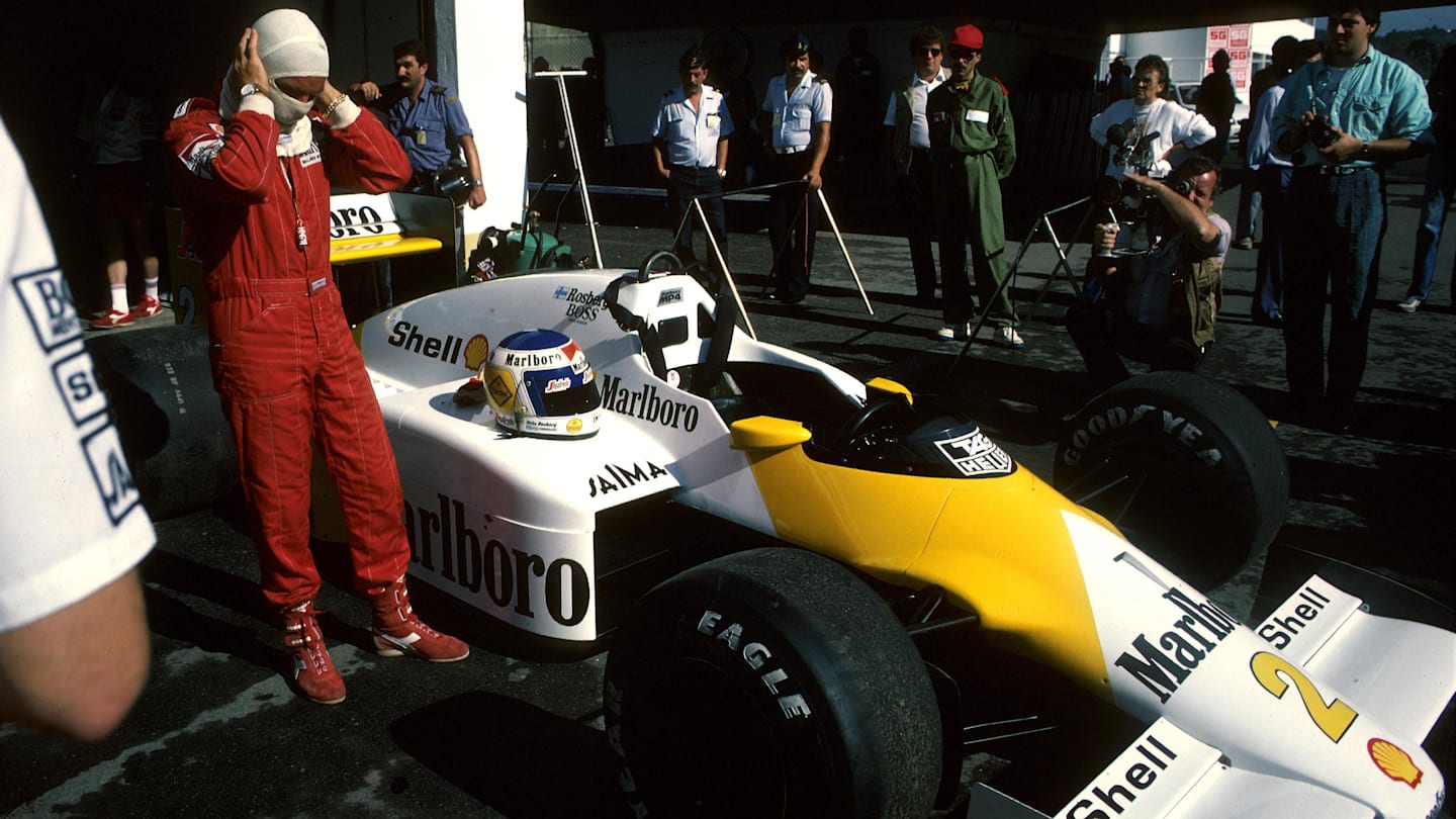 Keke Rosberg (FIN) McLaren MP4/2C failed to finish. The car was run in a one-off Marlboro Lights