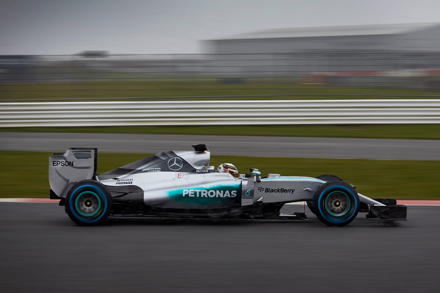 www.sutton-images.com - Lewis Hamilton (GBR) Mercedes AMG F1 W06 at the Mercedes AMG F1 W06 First