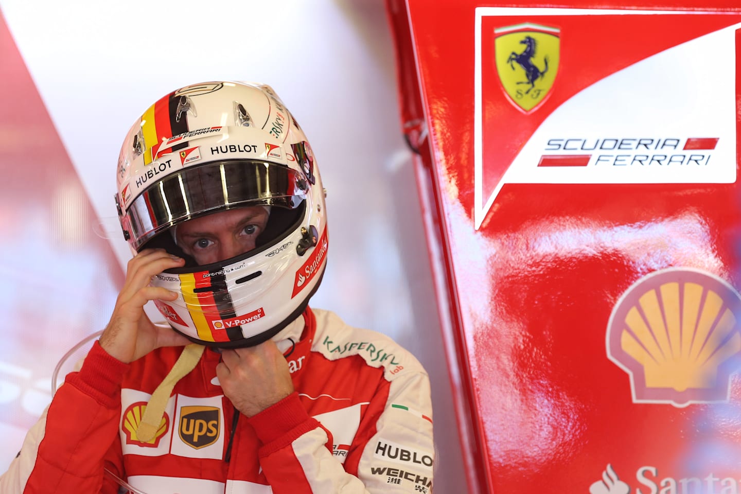 Sebastian Vettel (GER) Ferrari at Formula One World Championship, Rd1, Australian Grand Prix, Qualifying, Albert Park, Melbourne, Australia, Saturday 14 March 2015. © Sutton Motorsport Images