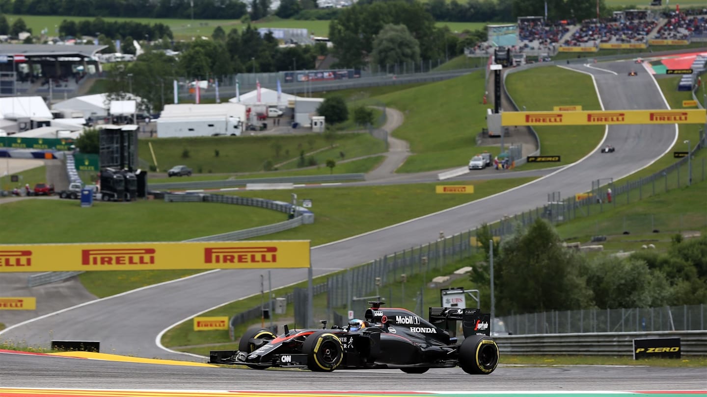 Fernando Alonso (ESP) McLaren MP4-30 at Formula One World Championship, Rd8, Austrian Grand Prix,