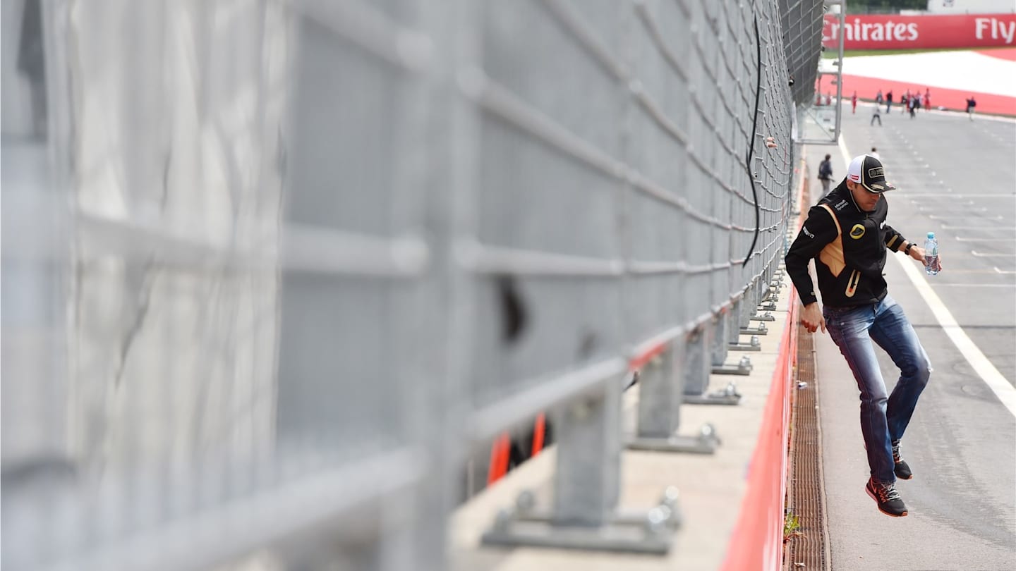 Pastor Maldonado (VEN) Lotus at Formula One World Championship, Rd8, Austrian Grand Prix, Preparations, Spielberg, Austria, Thursday 18 June 2015. © Sutton Motorsport Images