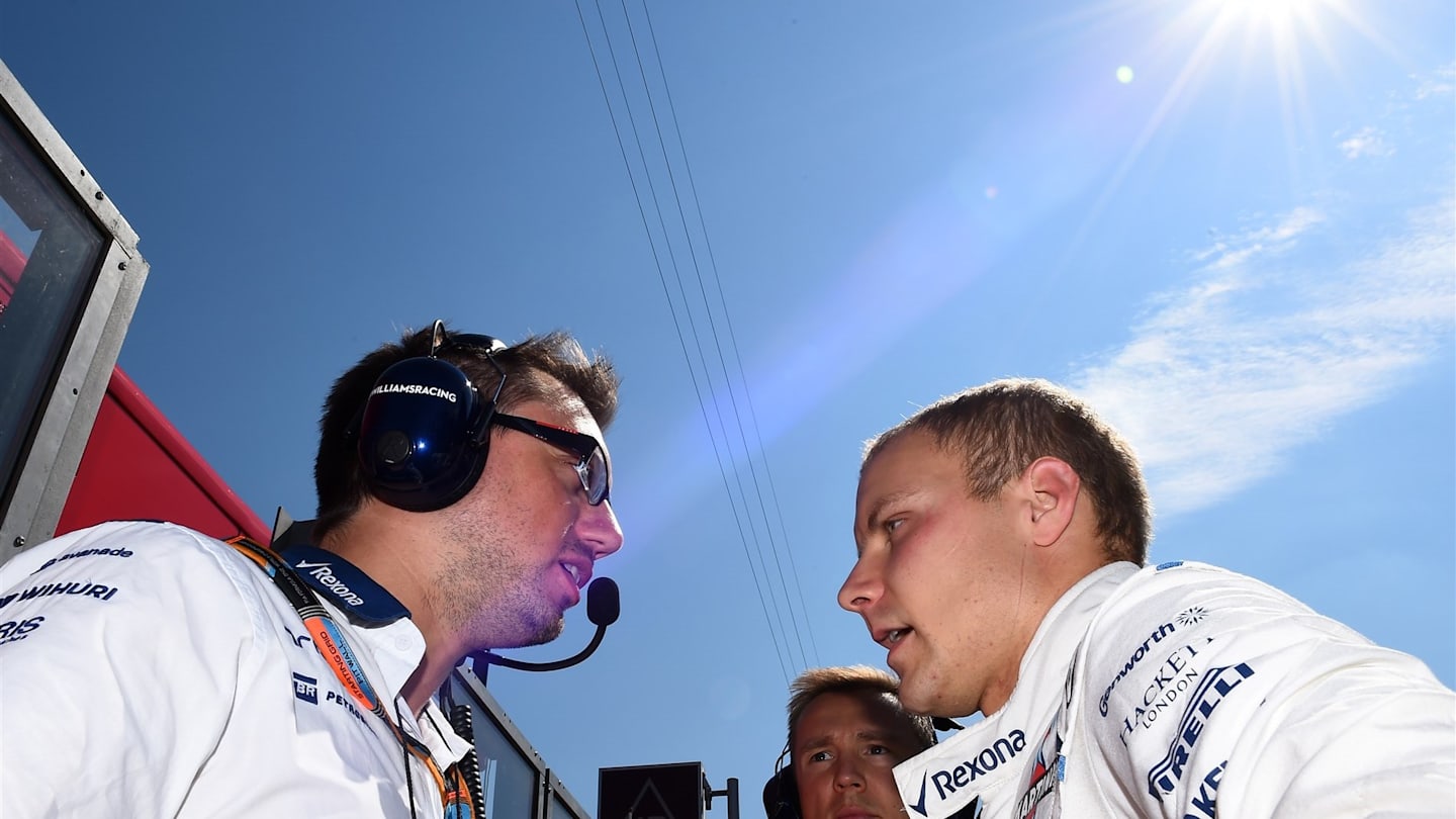 Valtteri Bottas (FIN) Williams on the grid at Formula One World Championship, Rd11, Belgian Grand