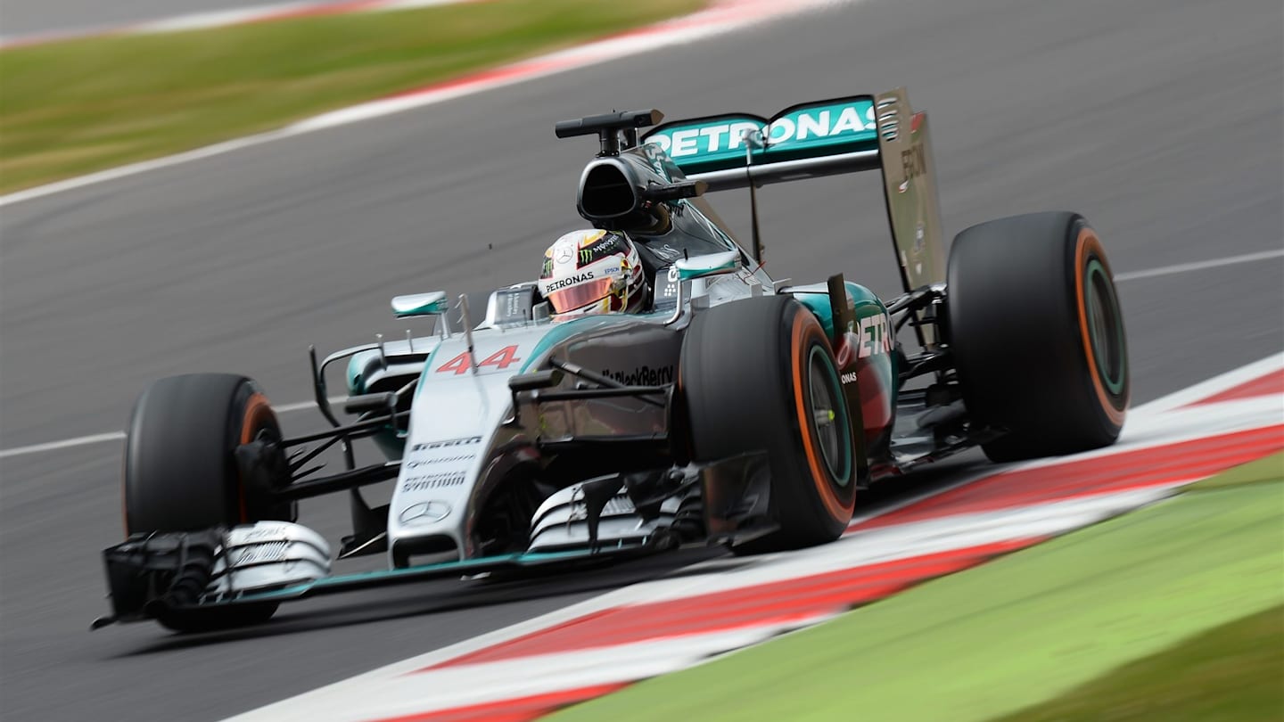 Lewis Hamilton (GBR) Mercedes AMG F1 W06 at Formula One World Championship, Rd9, British Grand Prix, Qualifying, Silverstone, England, Saturday 4 July 2015. © Sutton Motorsport Images