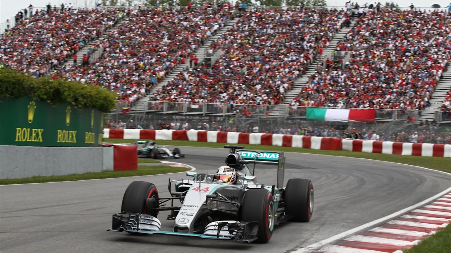 Lewis Hamilton (GBR) Mercedes AMG F1 W06 at Formula One World Championship, Rd7, Canadian Grand