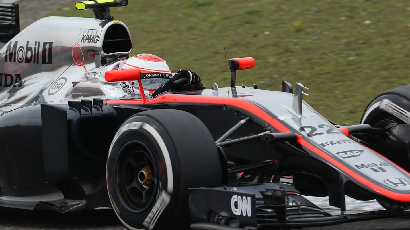 Jenson Button (GBR) McLaren MP4-30 at Formula One World Championship, Rd3, Chinese Grand Prix, Practice, Shanghai, China, Friday 10 April 2015. © Sutton Motorsport Images