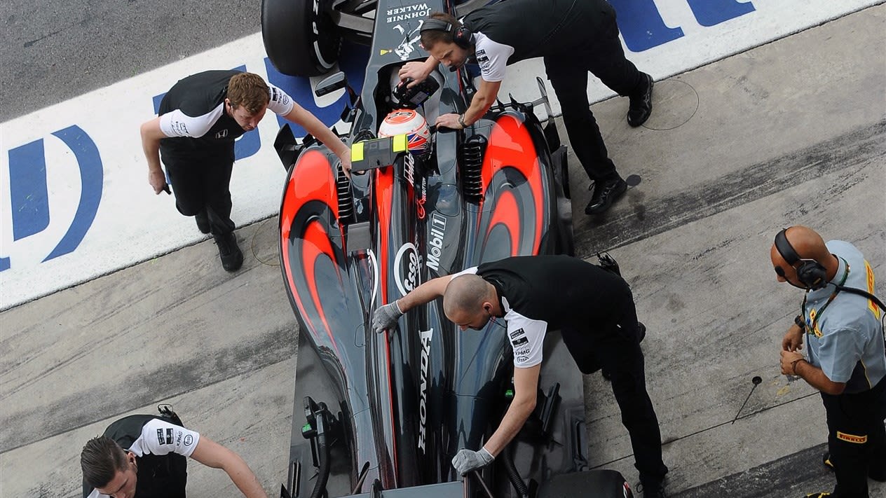 Jenson Button (GBR) McLaren MP4-30 at Formula One World Championship, Rd12, Italian Grand Prix,