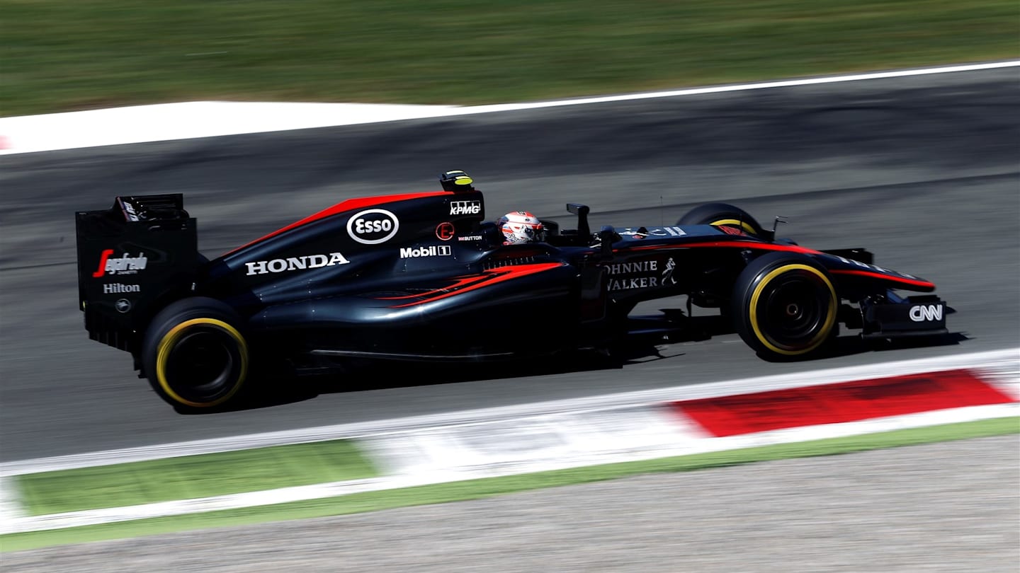 Jenson Button (GBR) McLaren MP4-30 at Formula One World Championship, Rd12, Italian Grand Prix,