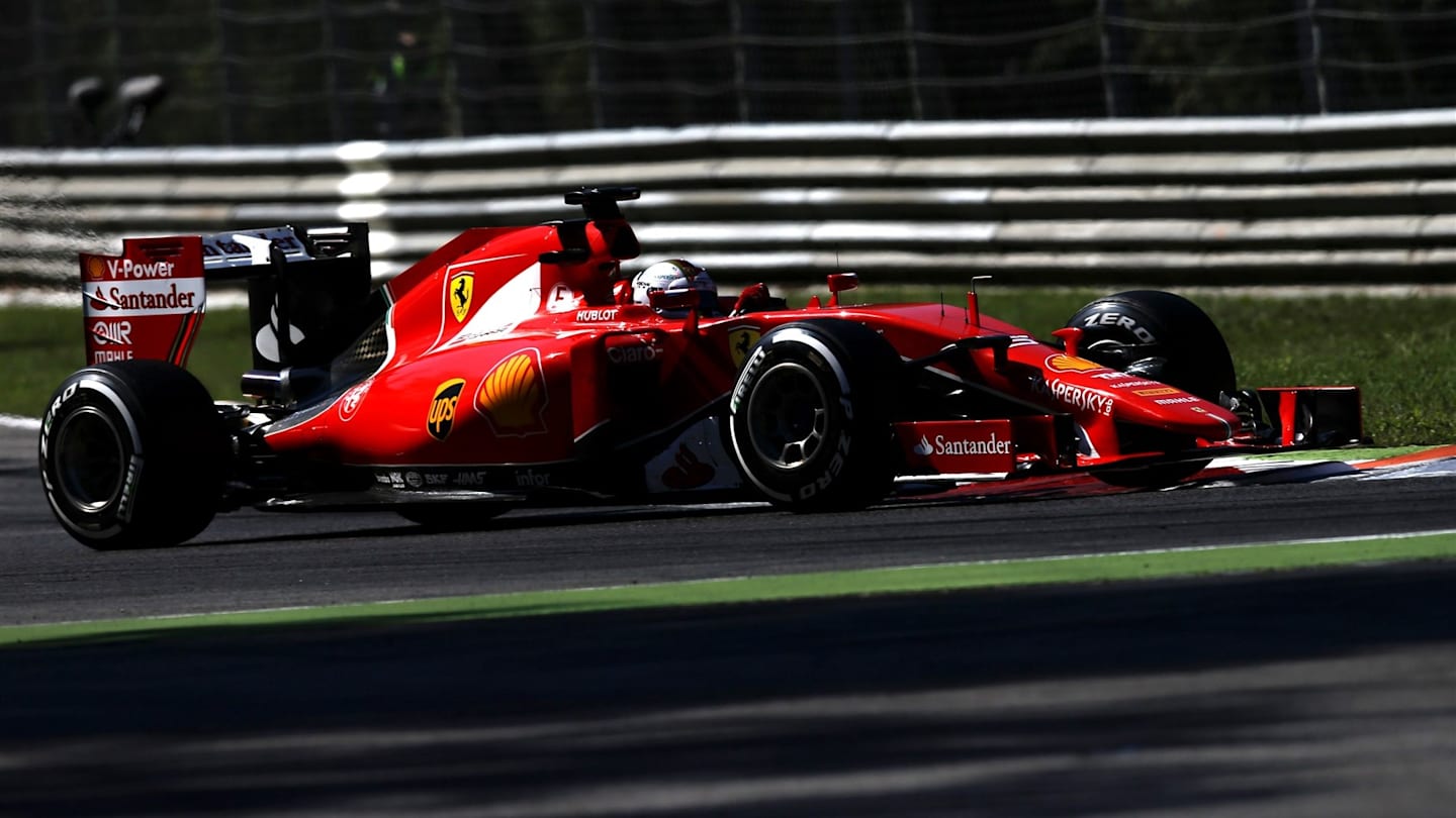 Sebastian Vettel (GER) Ferrari SF15-T at Formula One World Championship, Rd12, Italian Grand Prix, Race, Monza, Italy, Sunday 6  September 2015. © Sutton Motorsport Images