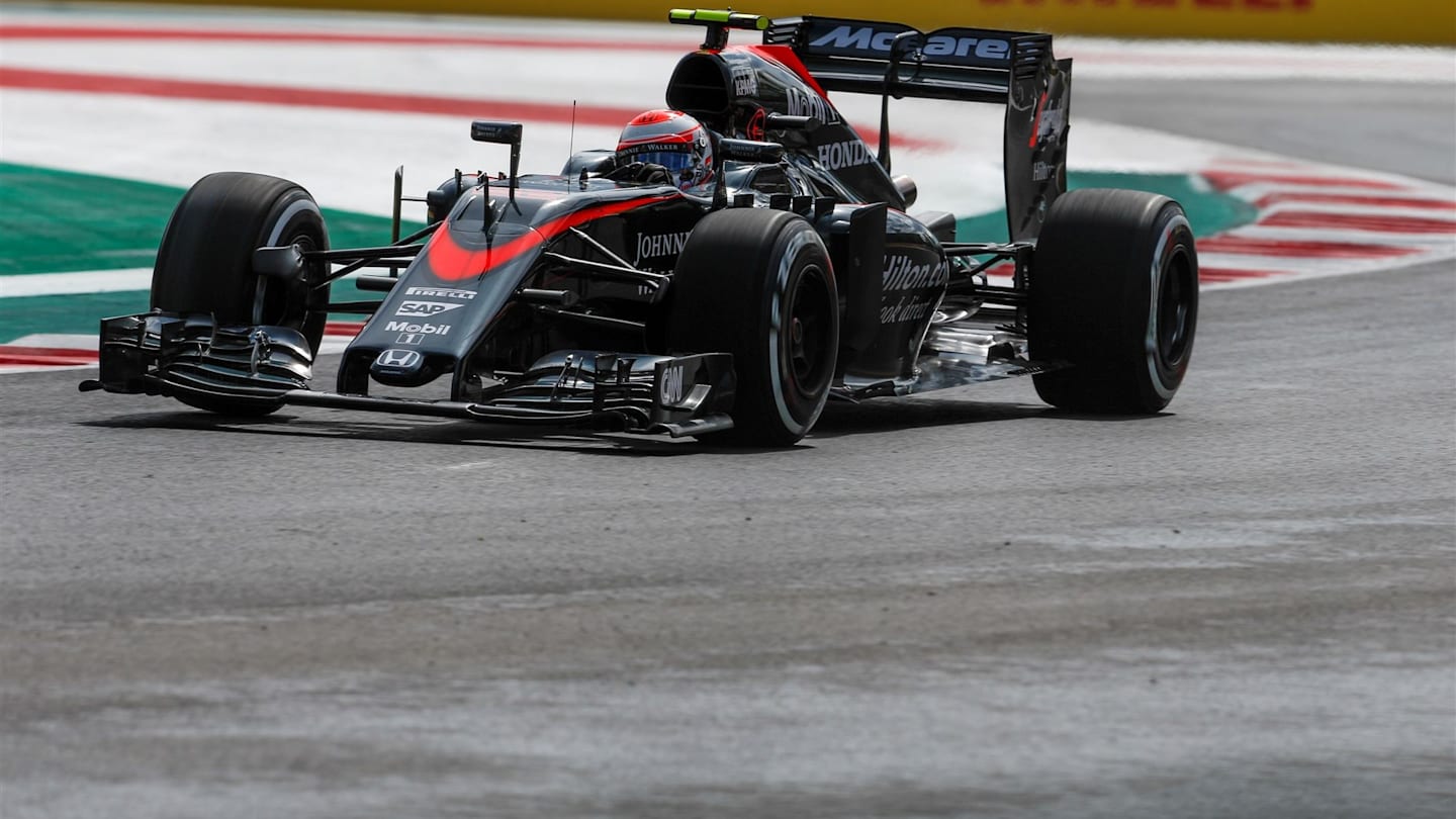 Jenson Button (GBR) McLaren MP4-30 at Formula One World Championship, Rd17, Mexican Grand Prix,