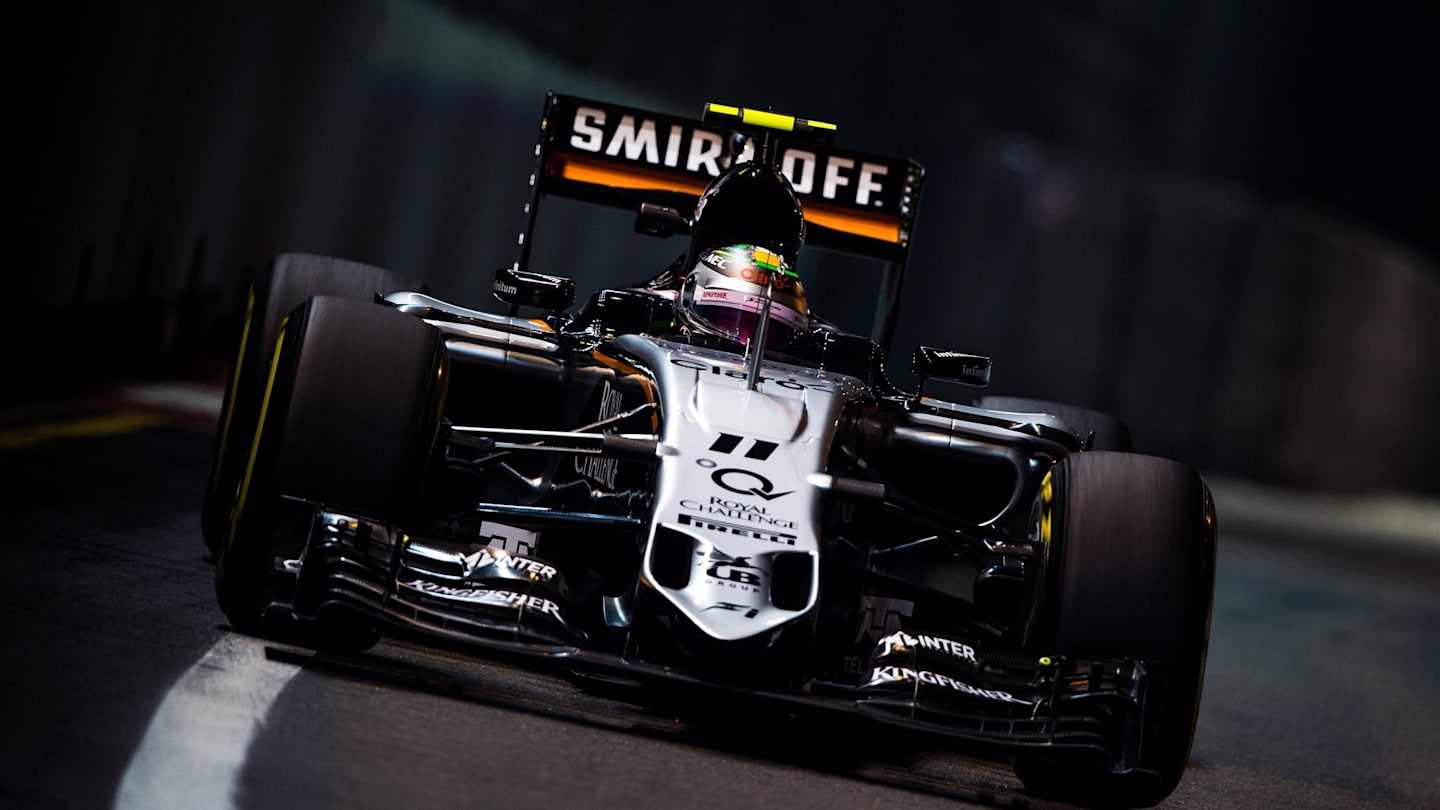 Sergio Perez (MEX) Force India VJM08 at Formula One World Championship, Rd13, Singapore Grand Prix,