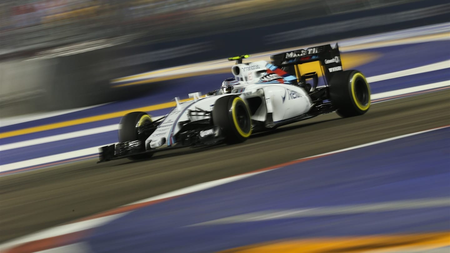 Valtteri Bottas (FIN) Williams FW37 at Formula One World Championship, Rd13, Singapore Grand Prix,