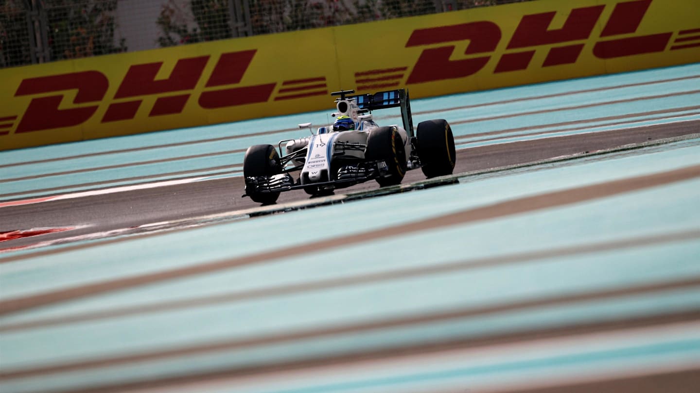 Felipe Massa (BRA) Williams FW38 at Formula One World Championship, Rd21, Abu Dhabi Grand Prix, Practice, Yas Marina Circuit, Abu Dhabi, UAE, Friday 25 November 2016. © Sutton Images