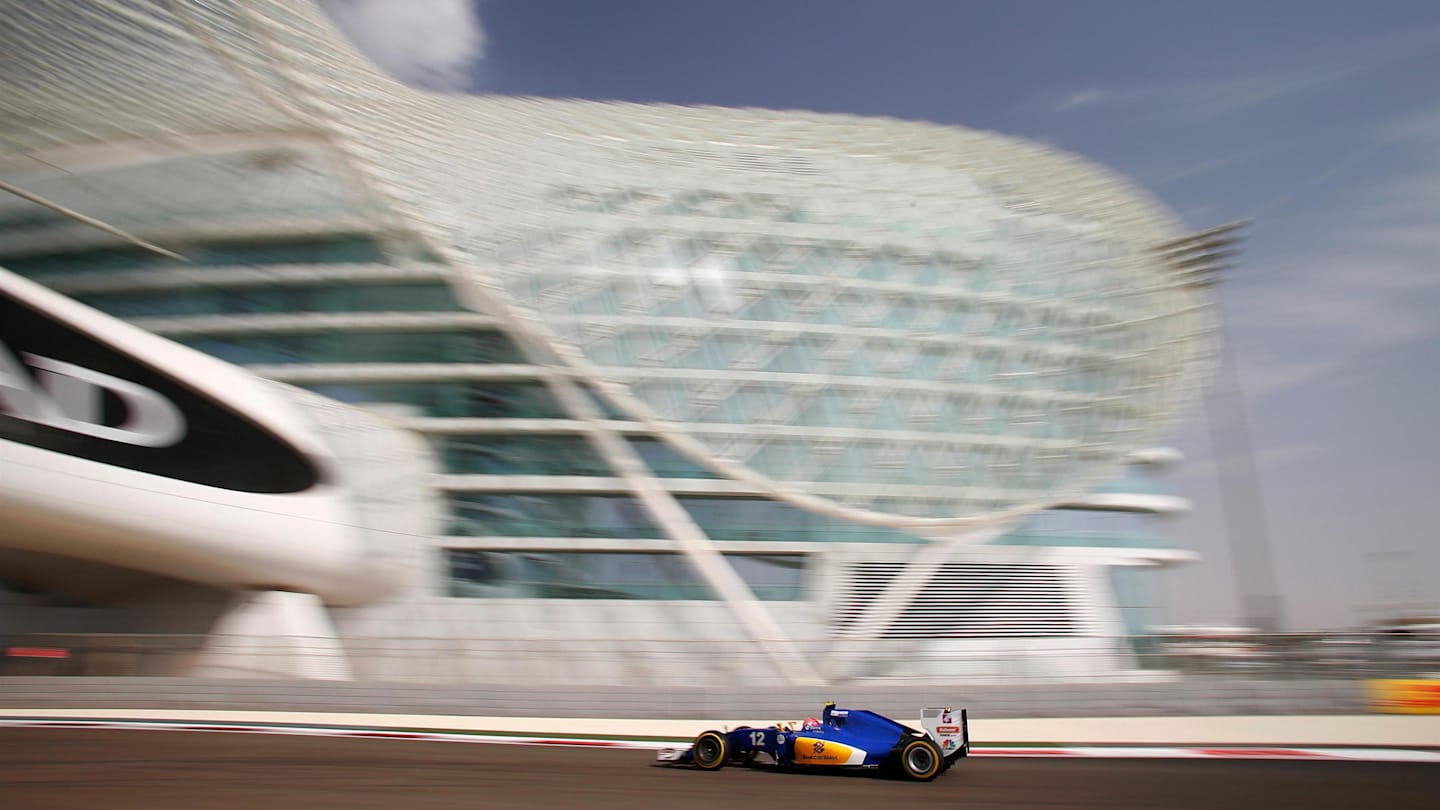 Felipe Nasr (BRA) Sauber C35 at Formula One World Championship, Rd21, Abu Dhabi Grand Prix, Practice, Yas Marina Circuit, Abu Dhabi, UAE, Friday 25 November 2016. © Sutton Images