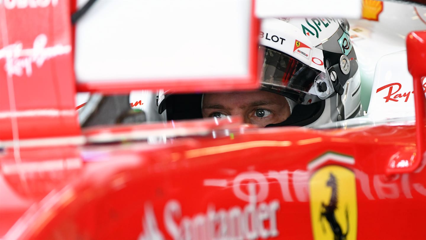 Sebastian Vettel (GER) Ferrari SF16-H at Formula One World Championship, Rd21, Abu Dhabi Grand Prix, Practice, Yas Marina Circuit, Abu Dhabi, UAE, Friday 25 November 2016. © Sutton Images