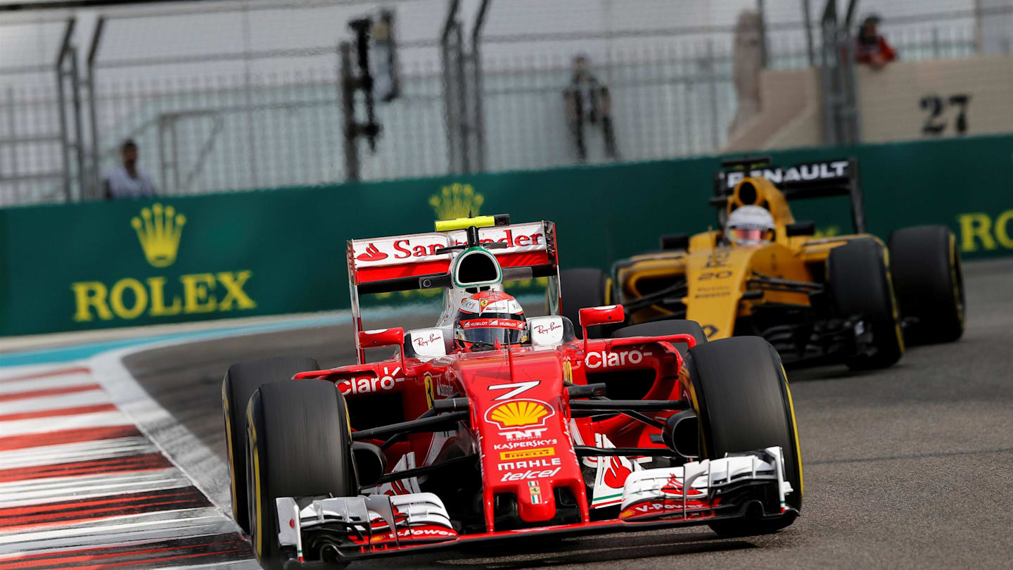 Kimi Raikkonen (FIN) Ferrari SF16-H at Formula One World Championship, Rd21, Abu Dhabi Grand Prix, Practice, Yas Marina Circuit, Abu Dhabi, UAE, Friday 25 November 2016. © Sutton Images