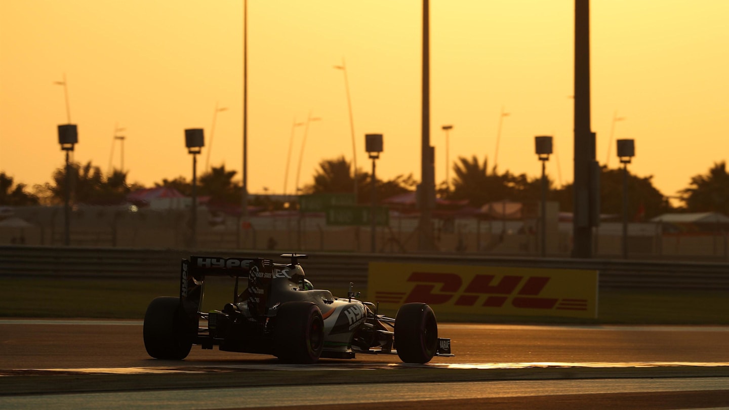 Nico Hulkenberg (GER) Force India VJM09 at Formula One World Championship, Rd21, Abu Dhabi Grand Prix, Qualifying, Yas Marina Circuit, Abu Dhabi, UAE, Saturday 26 November 2016. © Sutton Images