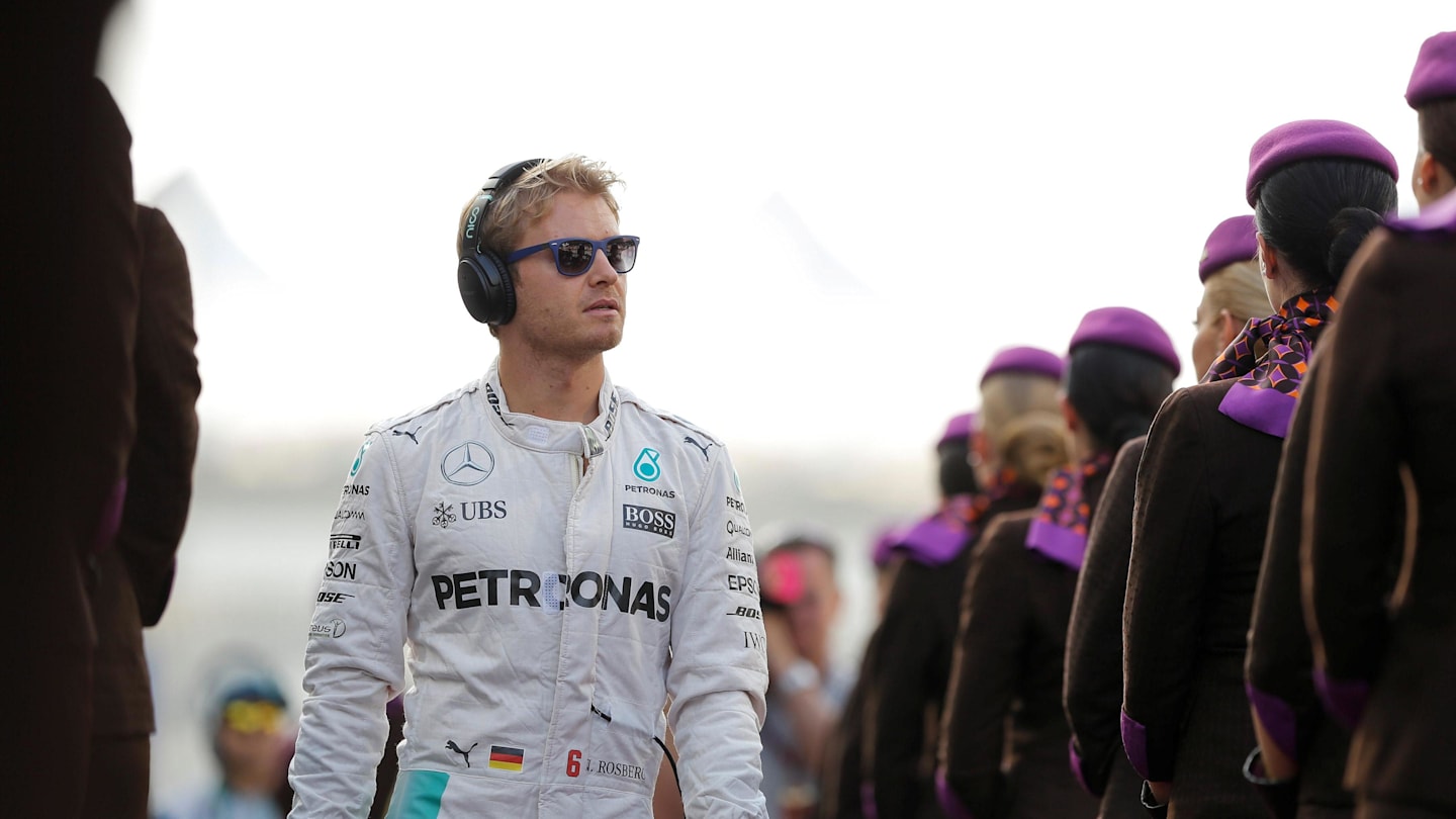 Nico Rosberg (GER) Mercedes AMG F1 on the drivers parade at Formula One World Championship, Rd21, Abu Dhabi Grand Prix, Race, Yas Marina Circuit, Abu Dhabi, UAE, Sunday 27 November 2016. © Sutton Images