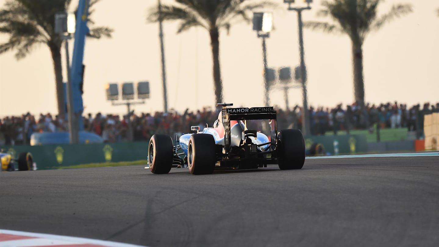 Pascal Wehrlein (GER) Manor Racing MRT05 at Formula One World Championship, Rd21, Abu Dhabi Grand