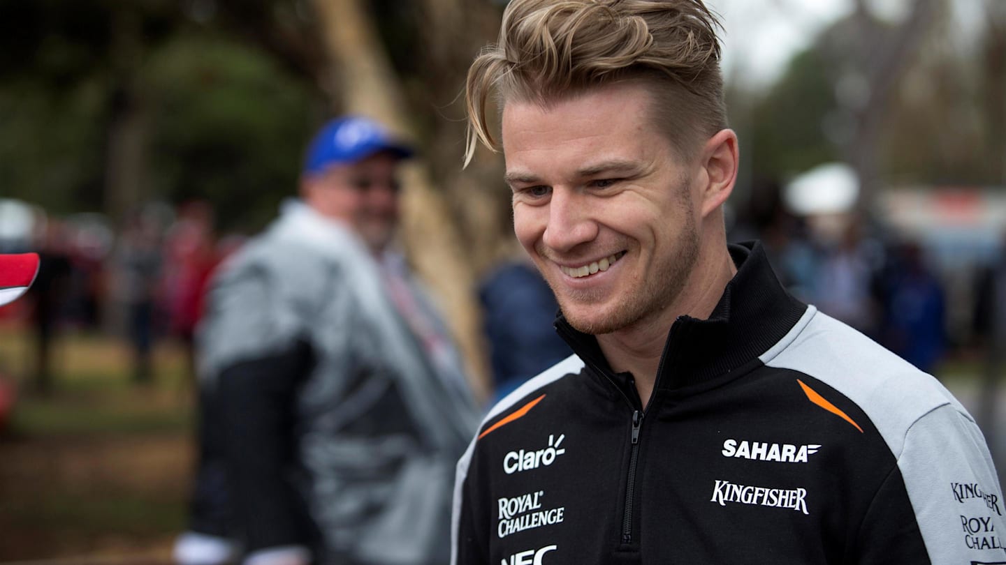 Nico Hulkenberg (GER) Force India F1 signs autographs for the fans at Formula One World