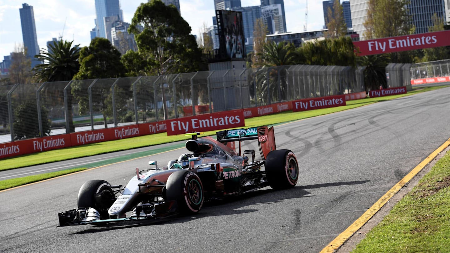 Nico Rosberg (GER) Mercedes-Benz F1 W07 Hybrid at Formula One World Championship, Rd1, Australian