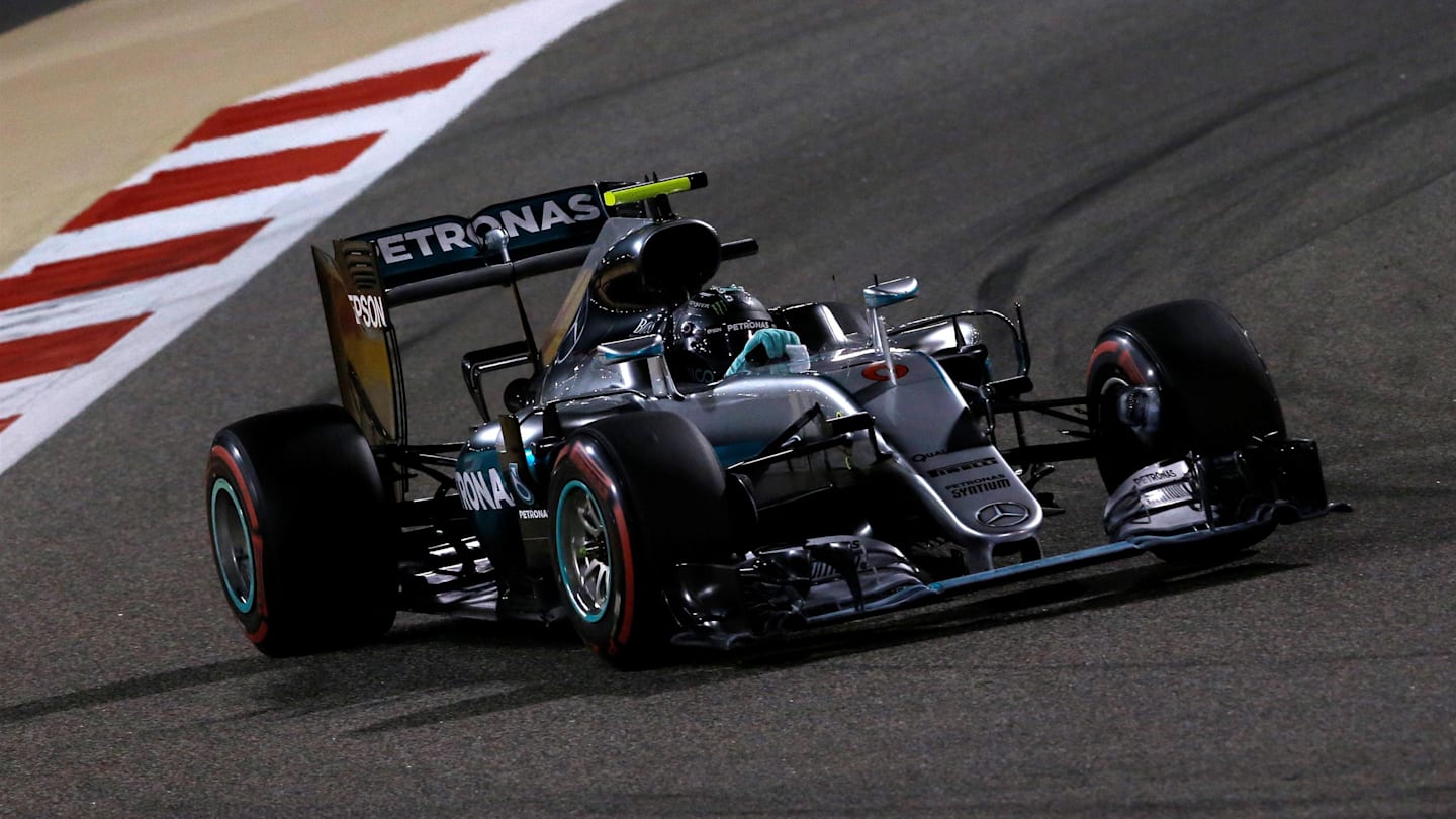 Nico Rosberg (GER) Mercedes-Benz F1 W07 Hybrid at Formula One World Championship, Rd2, Bahrain