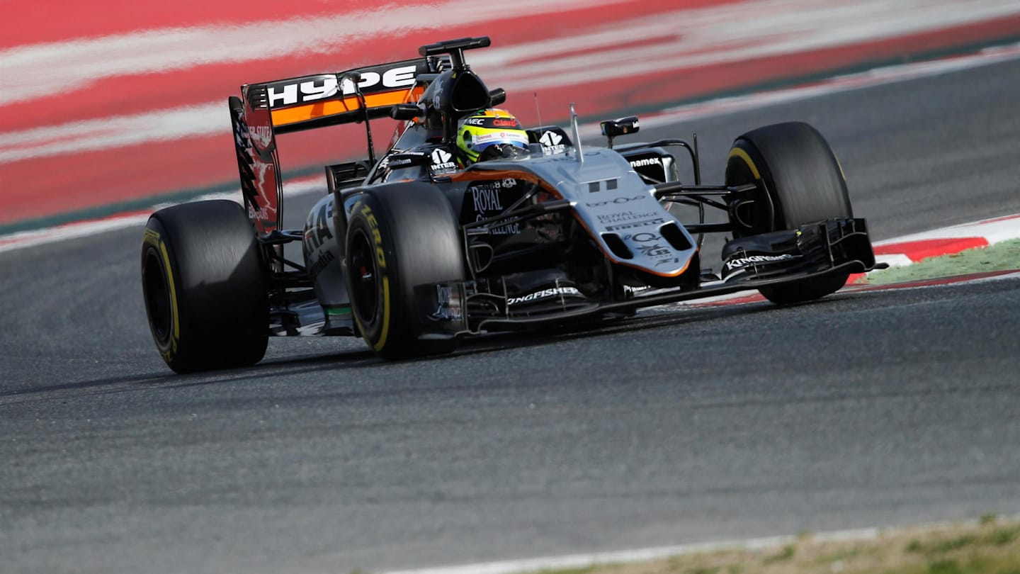 Sergio Perez (MEX) Force India VJM09 at Formula One Testing, Day Two, Barcelona, Spain, Tuesday 23