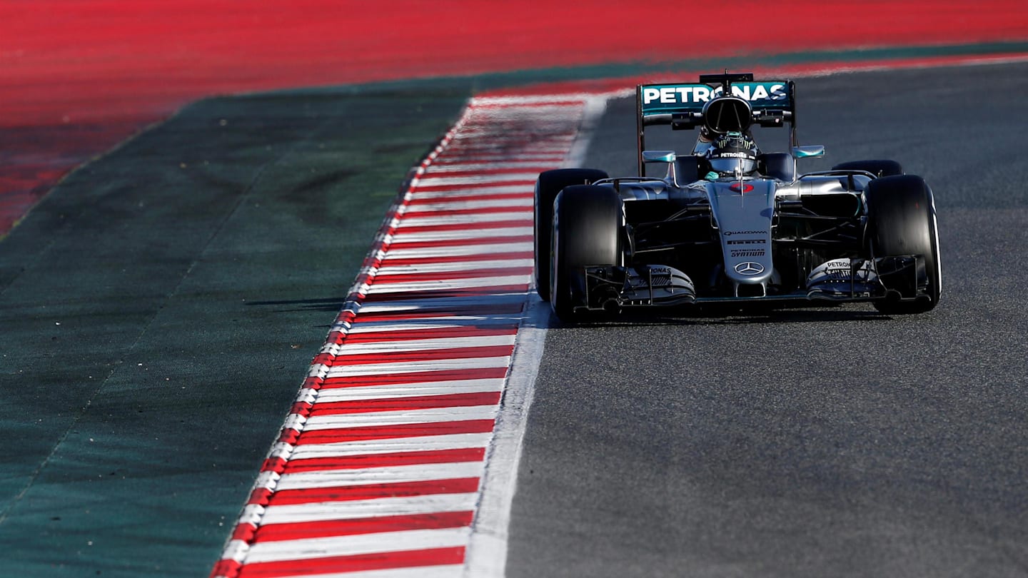 Nico Rosberg (GER) Mercedes-Benz F1 W07 Hybrid at Formula One Testing, Day Four, Barcelona, Spain,