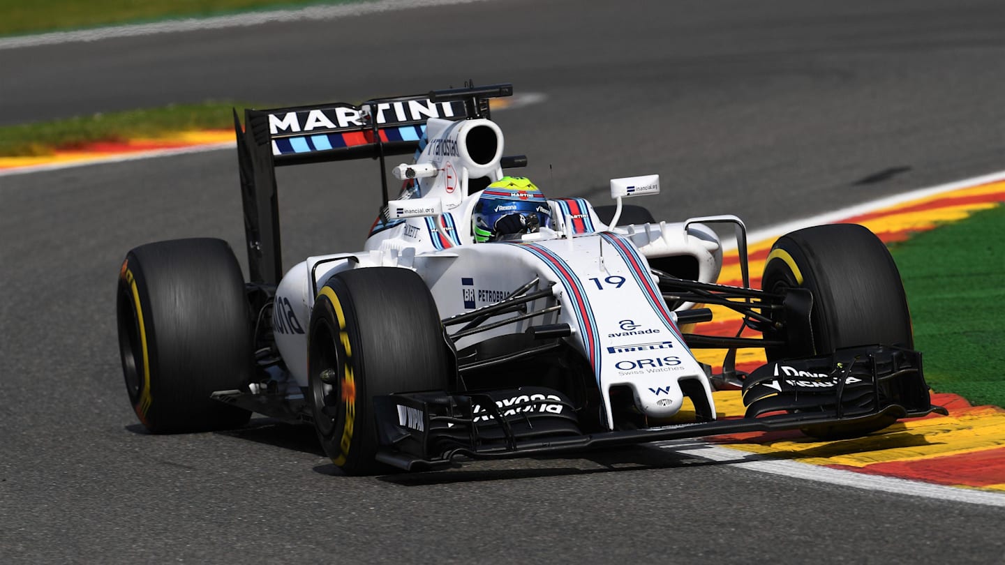 Felipe Massa (BRA) Williams FW38 at Formula One World Championship, Rd13, Belgian Grand Prix,