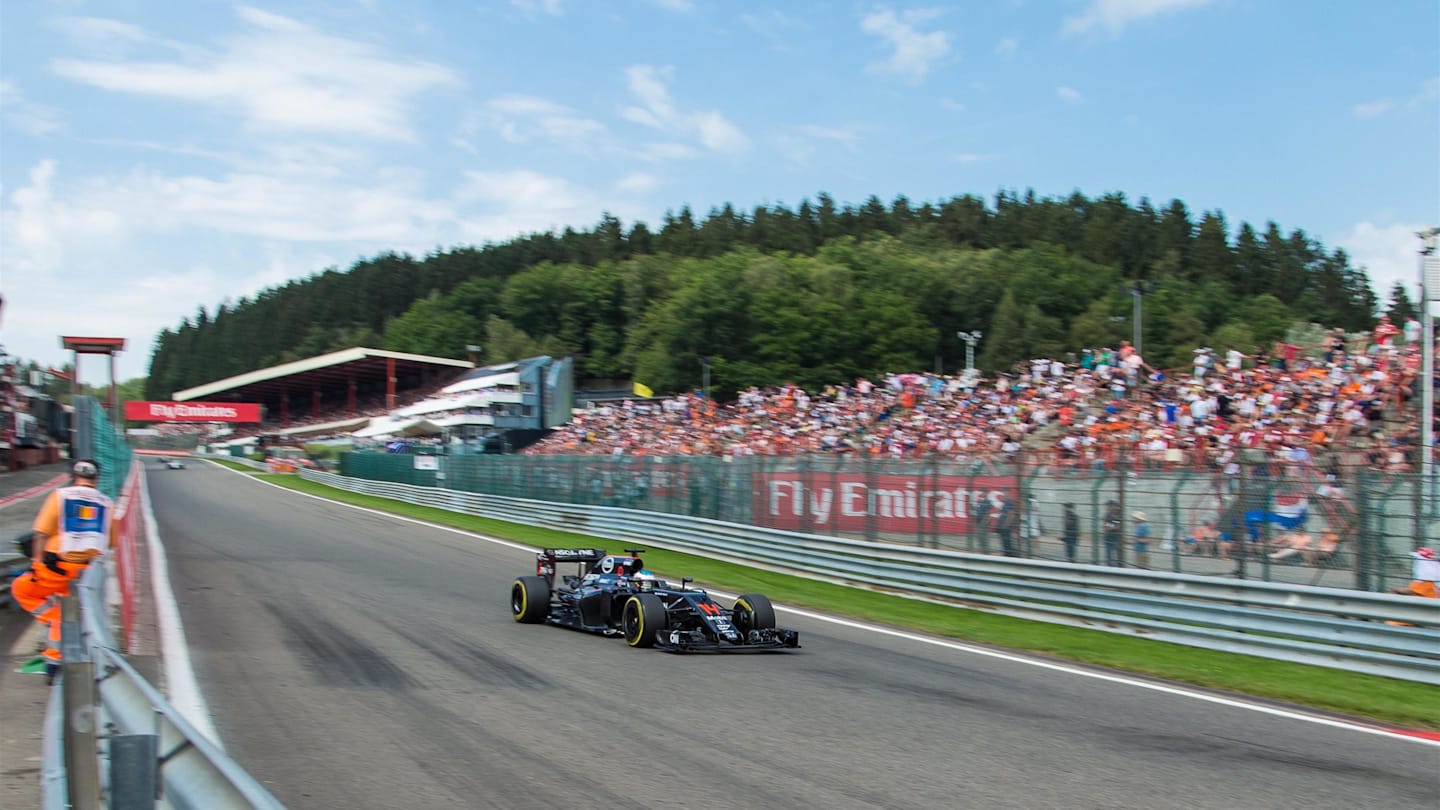 Fernando Alonso (ESP) McLaren MP4-31 at Formula One World Championship, Rd13, Belgian Grand Prix,