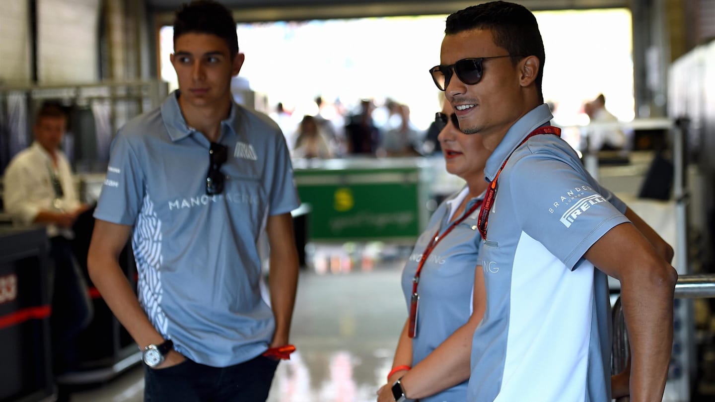 Esteban Ocon (FRA) Manor Racing and Pascal Wehrlein (GER) Manor Racing at Formula One World