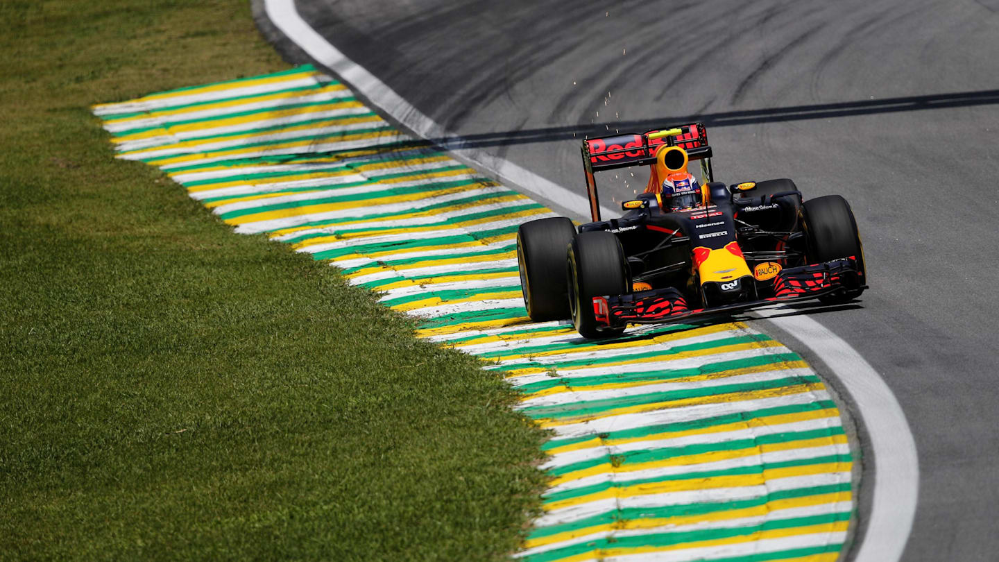 Max Verstappen (NED) Red Bull Racing RB12 at Formula One World Championship, Rd20, Brazilian Grand