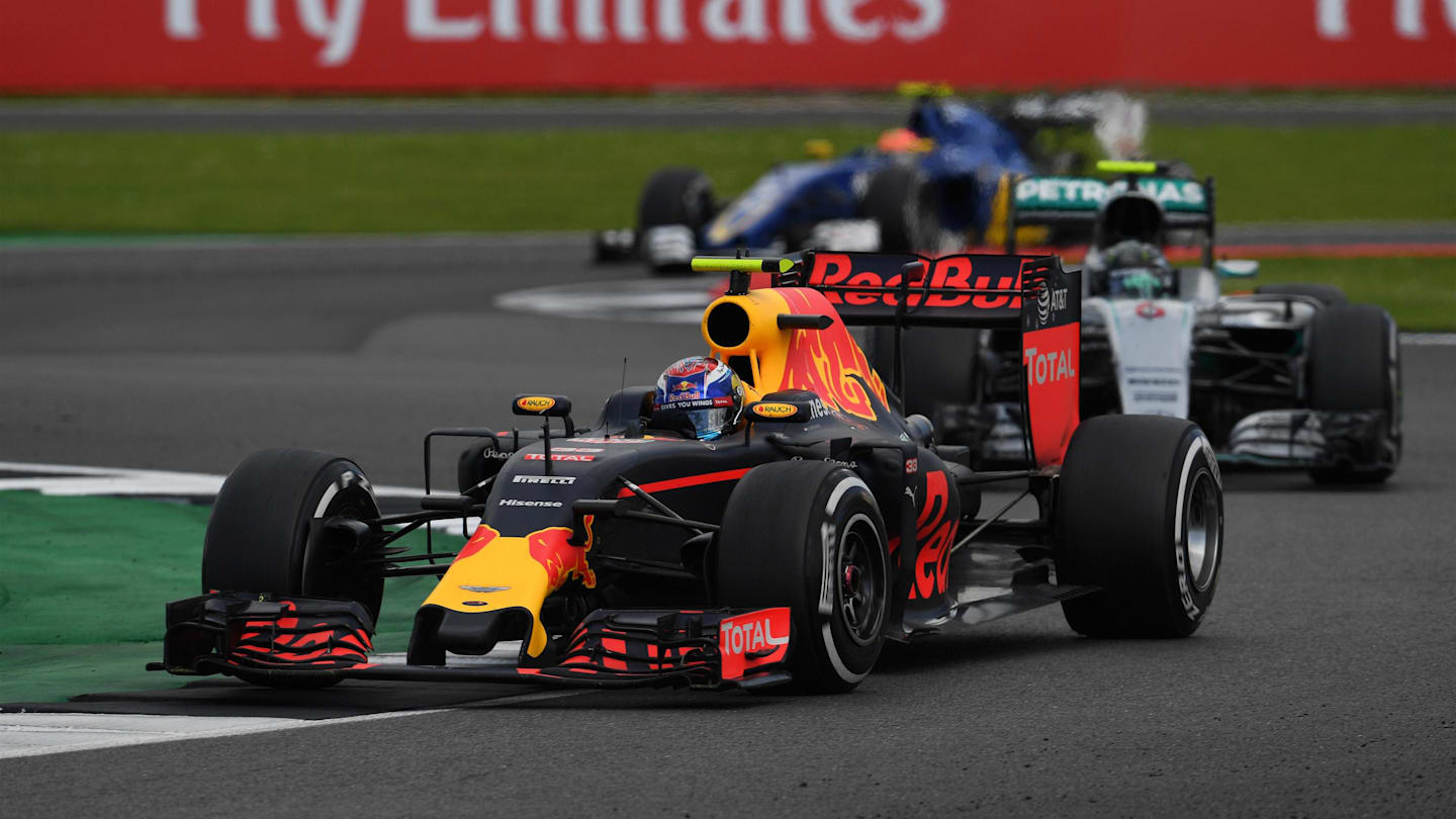 Max Verstappen (NED) Red Bull Racing RB12 at Formula One World Championship, Rd10, British Grand