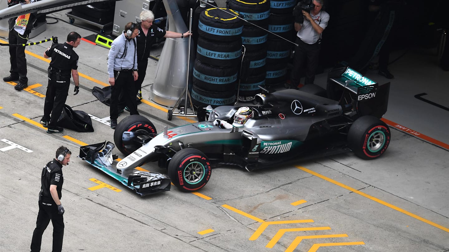Lewis Hamilton (GBR) Mercedes-Benz F1 W07 Hybrid at Formula One World Championship, Rd3, Chinese