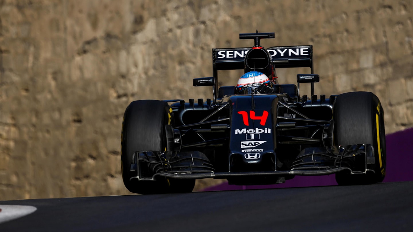 Fernando Alonso (ESP) McLaren MP4-31 at Formula One World Championship, Rd8, European Grand Prix,