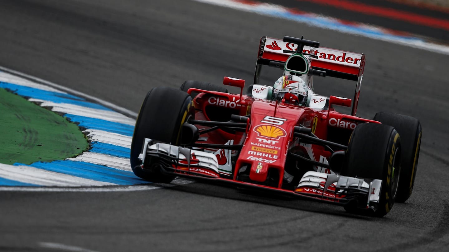 Sebastian Vettel (GER) Ferrari SF16-H at Formula One World Championship, Rd12, German Grand Prix,