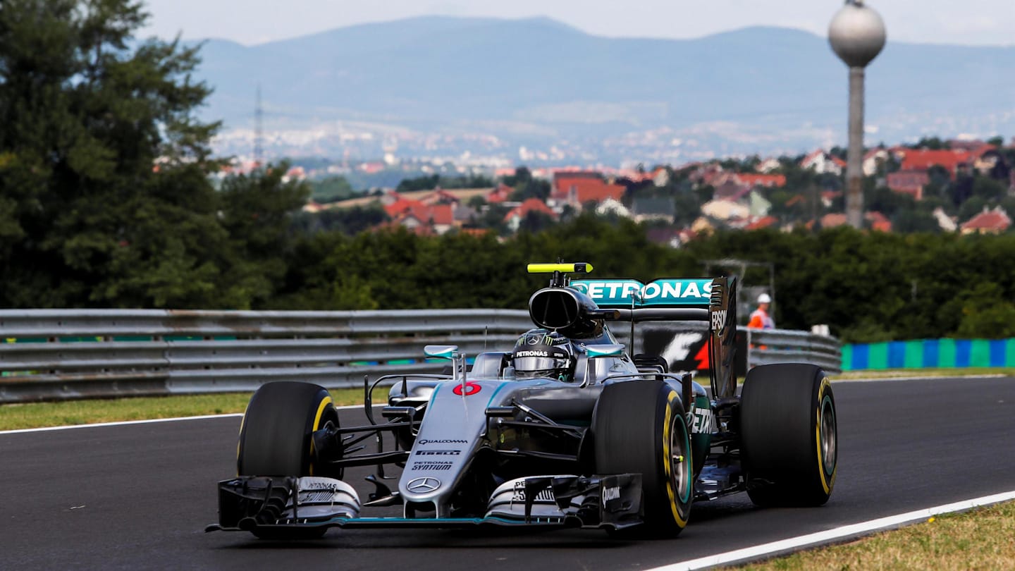 Nico Rosberg (GER) Mercedes-Benz F1 W07 Hybrid at Formula One World Championship, Rd11, Practice,
