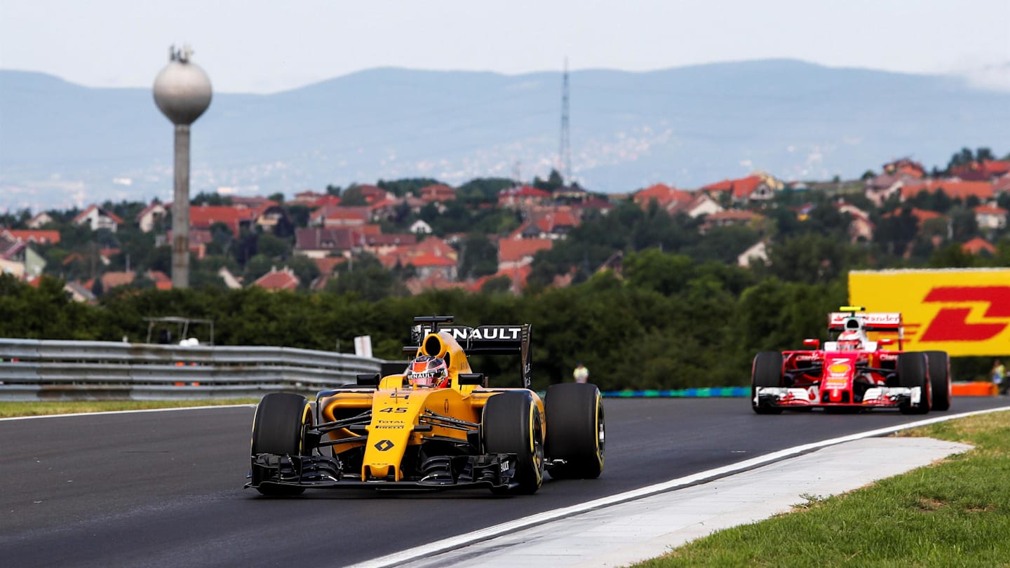 Esteban Ocon (FRA) Renault Sport F1 Team RS16 at Formula One World Championship, Rd11, Practice,