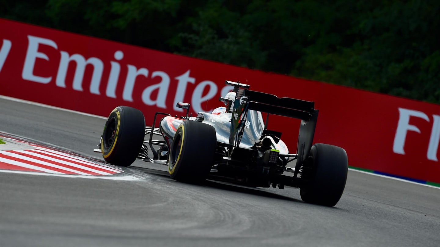 Fernando Alonso (ESP) McLaren MP4-31 at Formula One World Championship, Rd11, Practice,