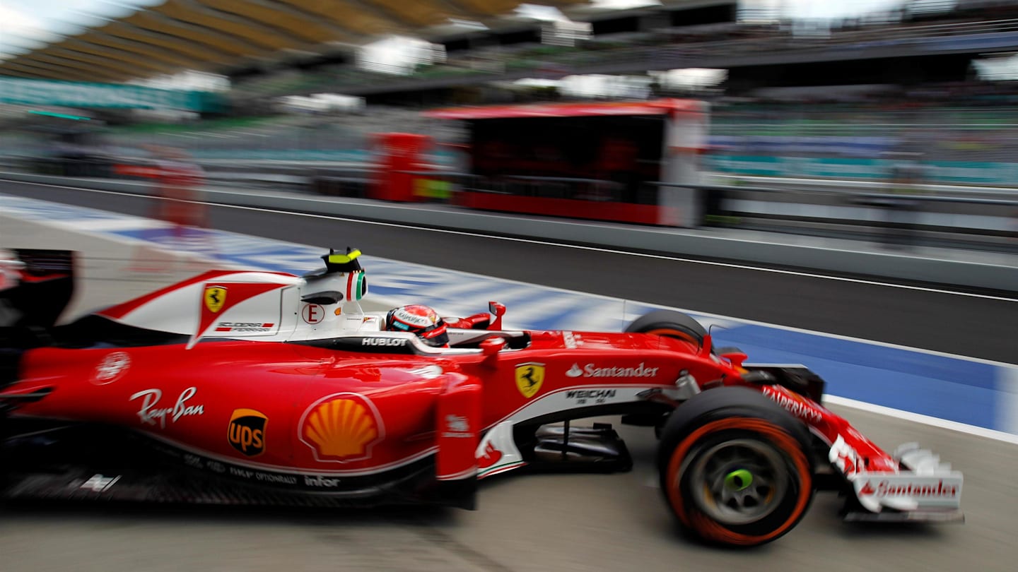 Kimi Raikkonen (FIN) Ferrari SF16-H at Formula One World Championship, Rd16, Malaysian Grand Prix, Practice, Sepang, Malaysia, Friday 30 September 2016. © Sutton Images