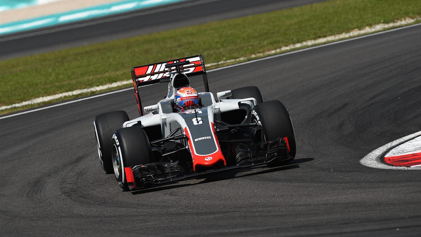 Romain Grosjean (FRA) Haas VF-16 at Formula One World Championship, Rd16, Malaysian Grand Prix,