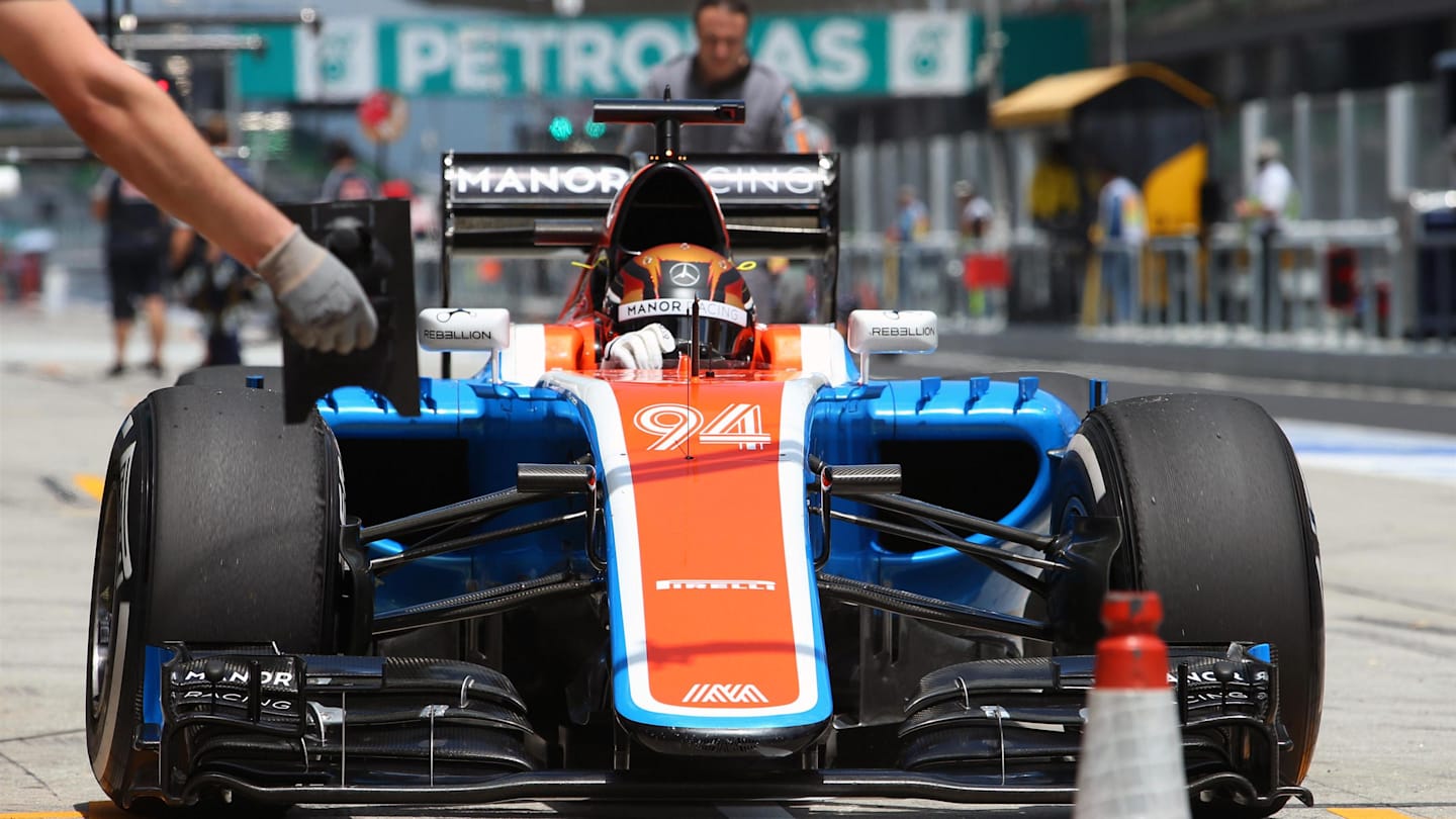 Pascal Wehrlein (GER) Manor Racing MRT05 at Formula One World Championship, Rd16, Malaysian Grand Prix, Practice, Sepang, Malaysia, Friday 30 September 2016. © Sutton Images