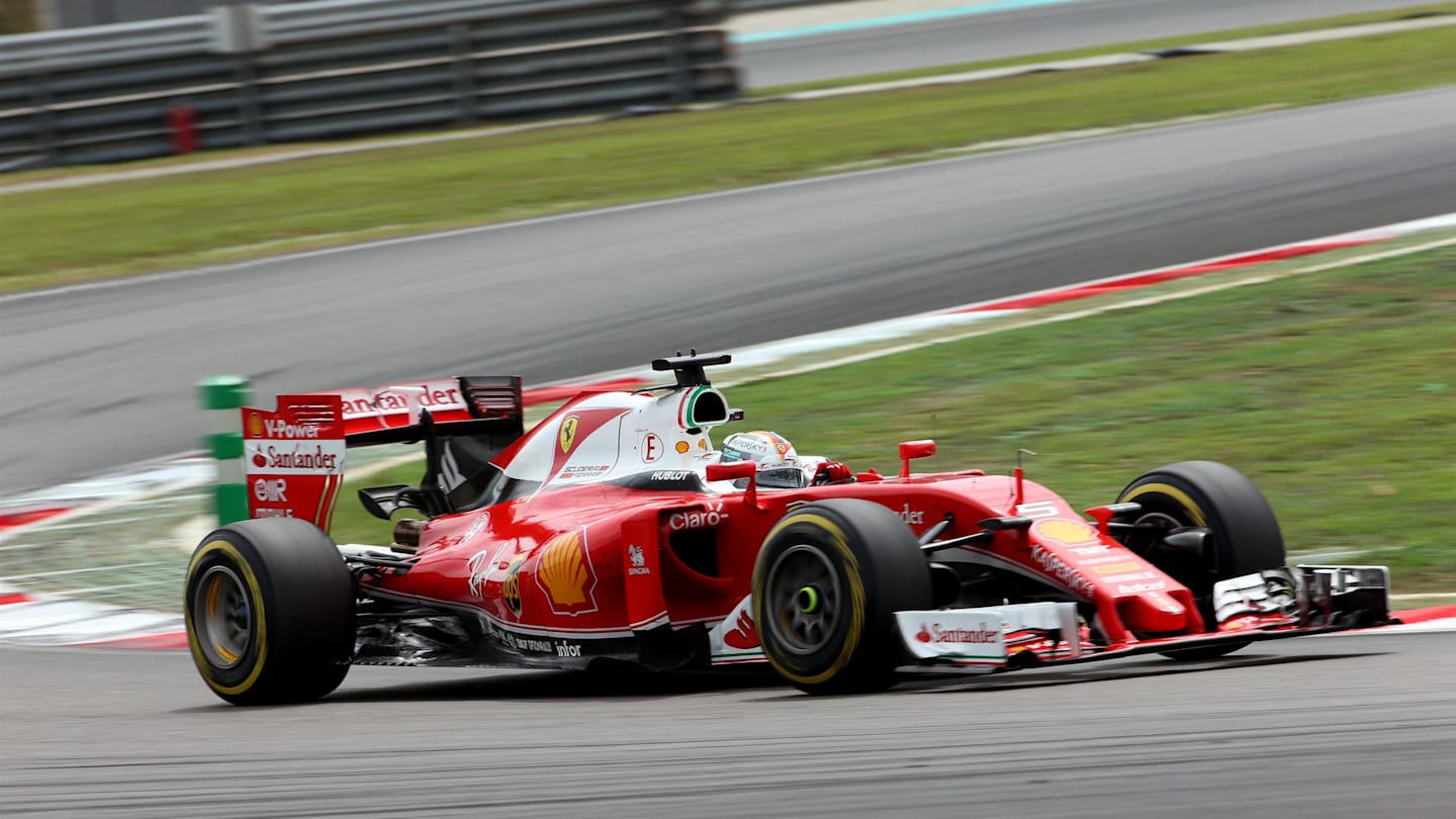 Sebastian Vettel (GER) Ferrari SF16-H at Formula One World Championship, Rd16, Malaysian Grand Prix, Qualifying, Sepang, Malaysia, Saturday 1 October 2016. © Sutton Images