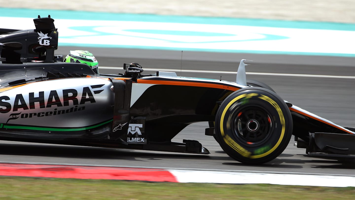 Nico Hulkenberg (GER) Force India VJM09 at Formula One World Championship, Rd16, Malaysian Grand Prix, Qualifying, Sepang, Malaysia, Saturday 1 October 2016. © Sutton Images