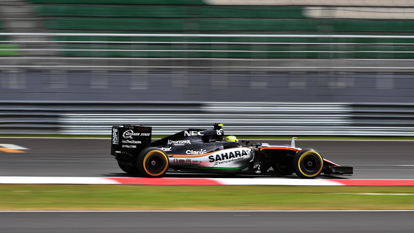 Sergio Perez (MEX) Force India VJM09 at Formula One World Championship, Rd16, Malaysian Grand Prix, Qualifying, Sepang, Malaysia, Saturday 1 October 2016. © Sutton Images