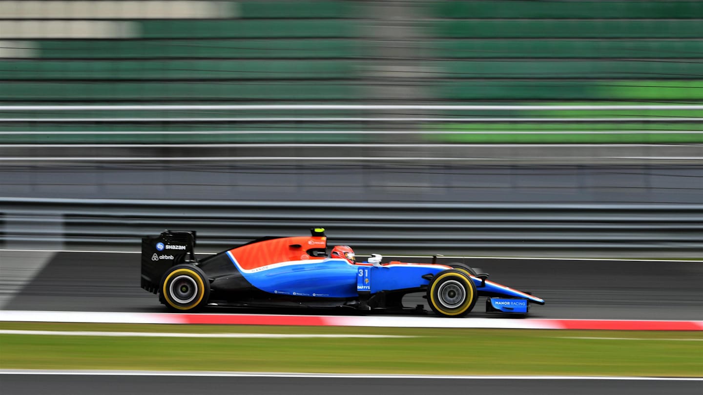 Esteban Ocon (FRA) Manor Racing MRT05 at Formula One World Championship, Rd16, Malaysian Grand Prix, Qualifying, Sepang, Malaysia, Saturday 1 October 2016. © Sutton Images