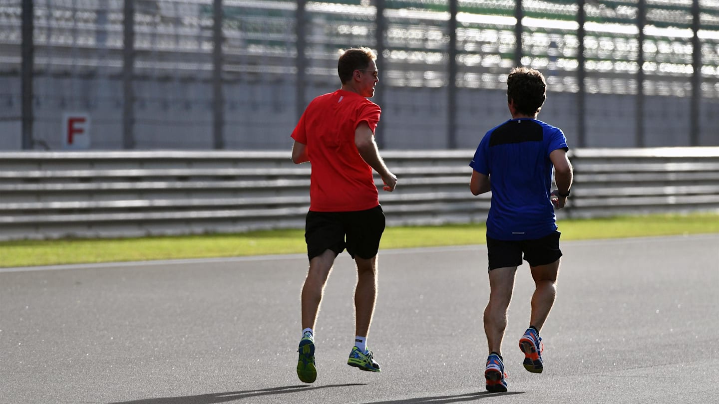 Sebastian Vettel (GER) Ferrari runs the track at Formula One World Championship, Rd16, Malaysian Grand Prix, Preparations, Sepang, Malaysia, Thursday 29 September 2016. © Sutton Images