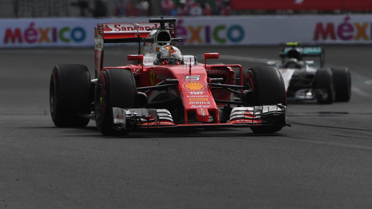 Sebastian Vettel (GER) Ferrari SF16-H at Formula One World Championship, Rd19, Mexican Grand Prix,