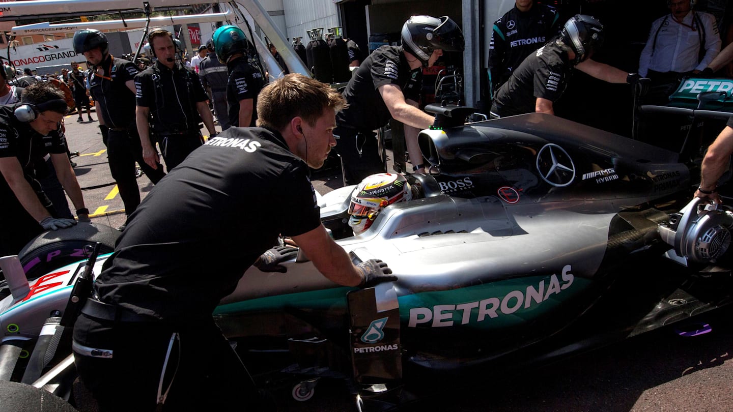Lewis Hamilton (GBR) Mercedes-Benz F1 W07 Hybrid at Formula One World Championship, Rd6, Monaco