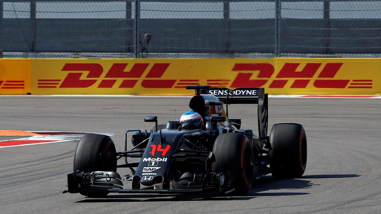 Fernando Alonso (ESP) McLaren MP4-31 at Formula One World Championship, Rd4, Russian Grand Prix,